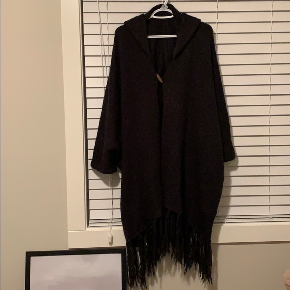 Hooded poncho